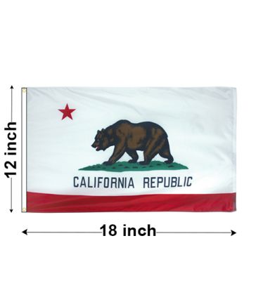 12"x18" California Nylon Outdoor Flag